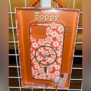 Poppy xo Orange Floral IPhone 13/14/15 Case MagSafe NIB NEW